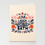 Love Laugh Toaster Bath Stationery Card Gallery Image 2