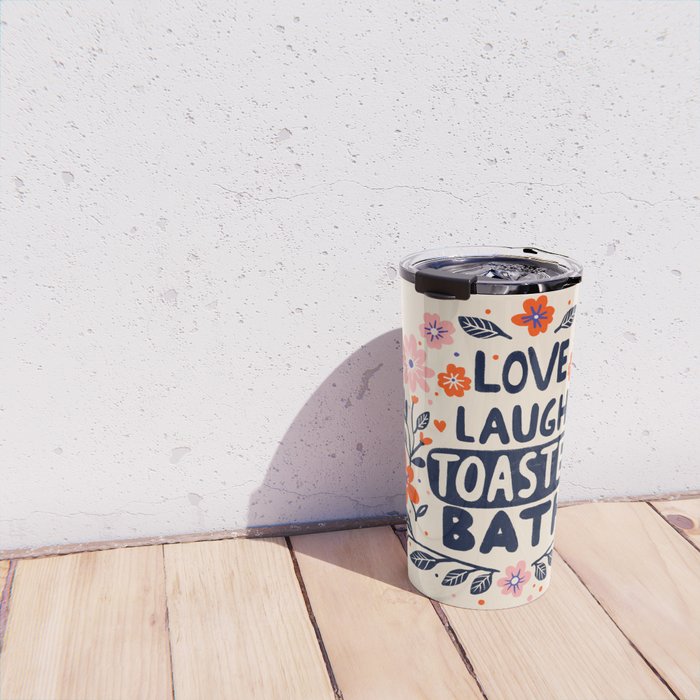 Love Laugh Toaster Bath Travel Mug Gallery Image 4