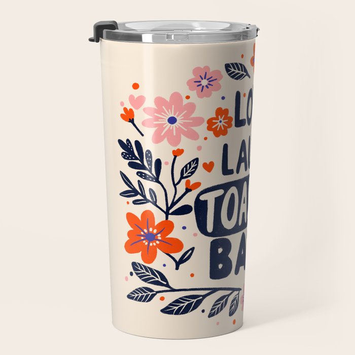 Love Laugh Toaster Bath Travel Mug Gallery Image 3