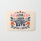 Love Laugh Toaster Bath Bath Mat Gallery Image 1