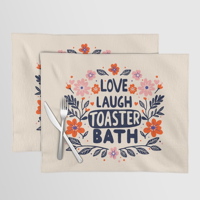 Love Laugh Toaster Bath Placemat Gallery Image 1