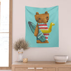 Summer Bear Wall Tapestry Gallery Image 2