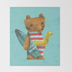 Summer Bear Throw Blanket Gallery Image 2