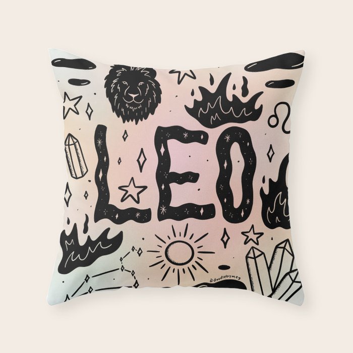 Celestial Leo Throw Pillow Gallery Image 1