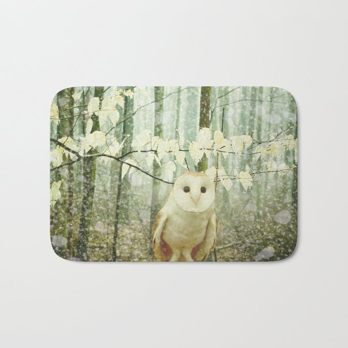 Winter Owl Bath Mat Gallery Image 1