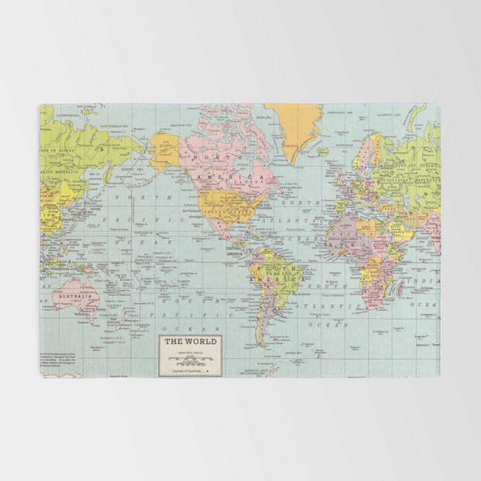 World Map Rug Gallery Image 2