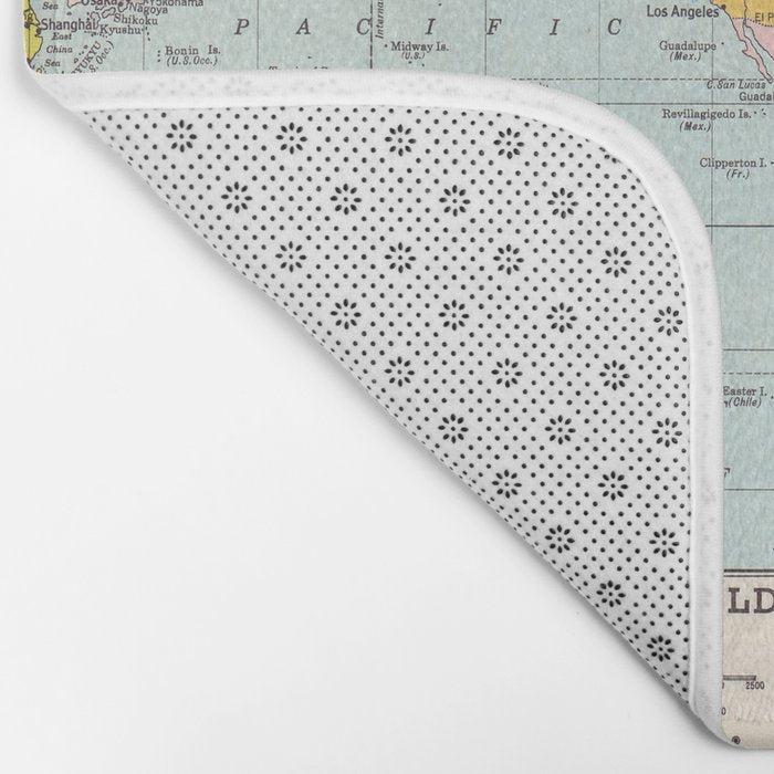 World Map Bath Mat Gallery Image 2