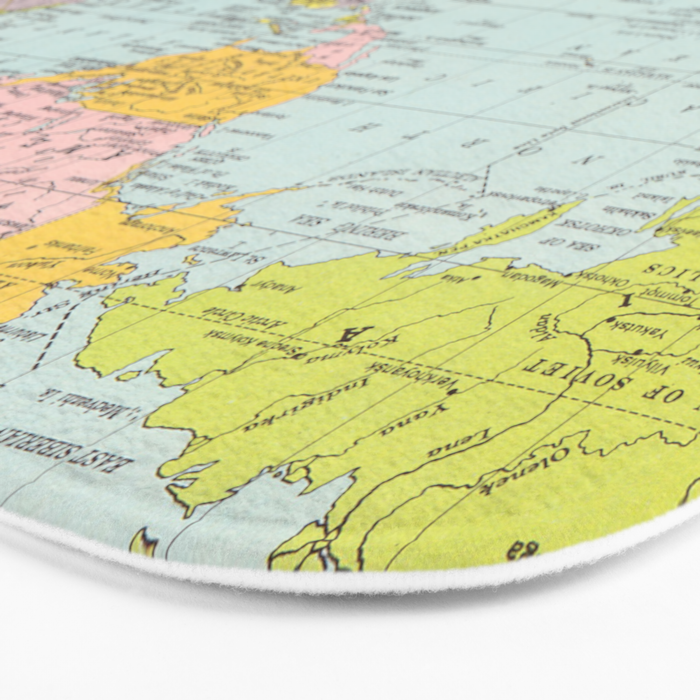 World Map Bath Mat Gallery Image 3