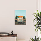 Rainbow trailer in Marfa, West Texas Poster Gallery Image 2