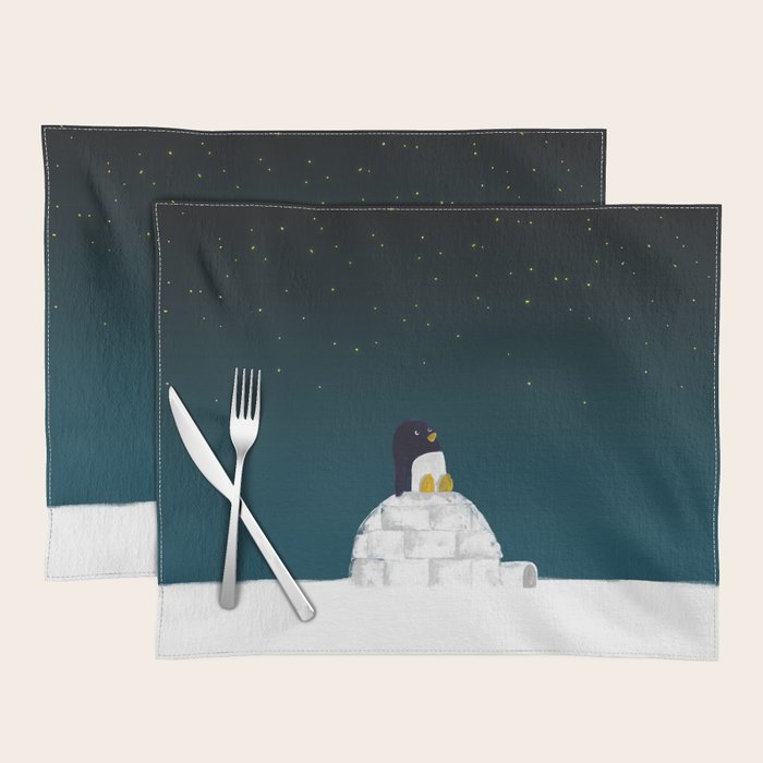 Star gazing - Penguin's dream of flying Placemat Gallery Image 1