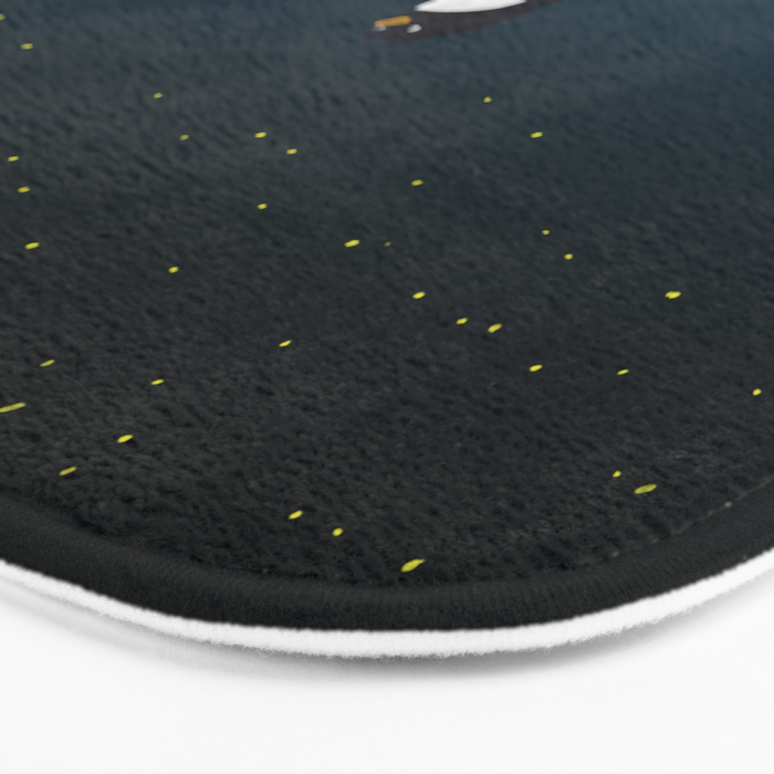 Star gazing - Penguin's dream of flying Bath Mat Gallery Image 3