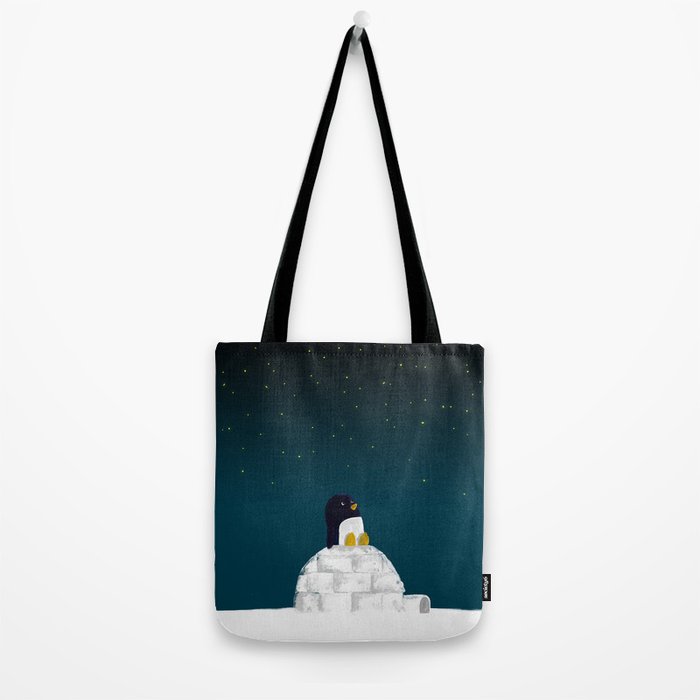 Star gazing - Penguin's dream of flying Tote Bag Gallery Image 2