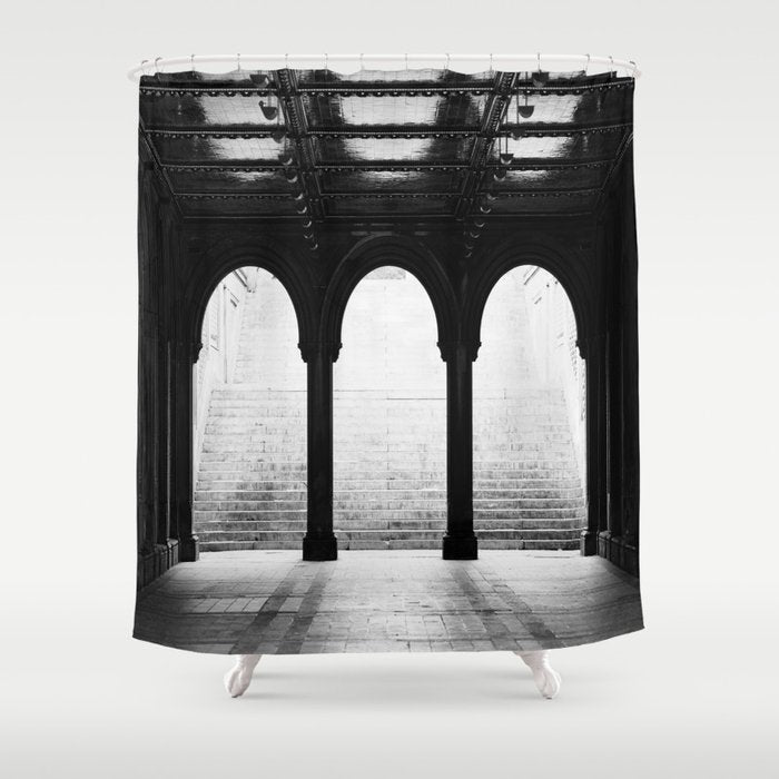 NYC Noir Shower Curtain Gallery Image 1