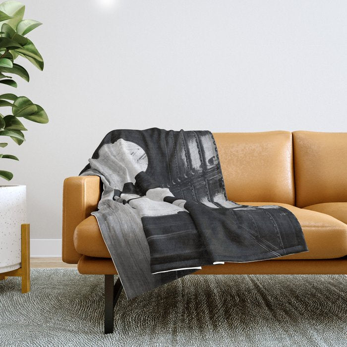 NYC Noir Throw Blanket Gallery Image 1