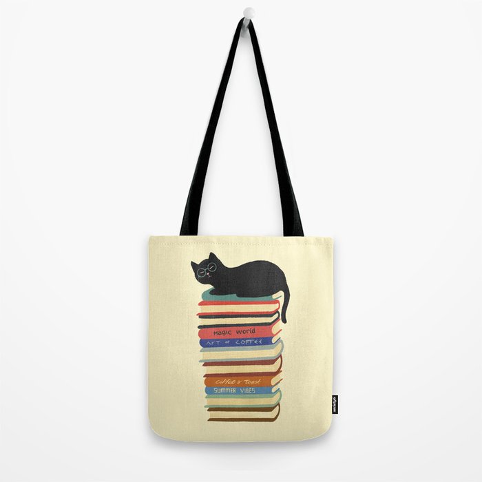 Hidden cat 31 reading books  Tote Bag Gallery Image 2