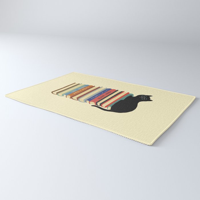 Hidden cat 31 reading books  Rug Gallery Image 3
