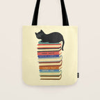 Hidden cat 31 reading books  Tote Bag Gallery Image 1