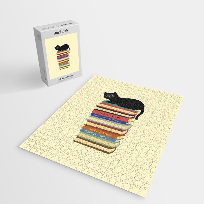 Hidden cat 31 reading books  Jigsaw Puzzle Gallery Image 2