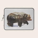 Arctic Grizzly Bear Laptop Sleeve Gallery Image 1
