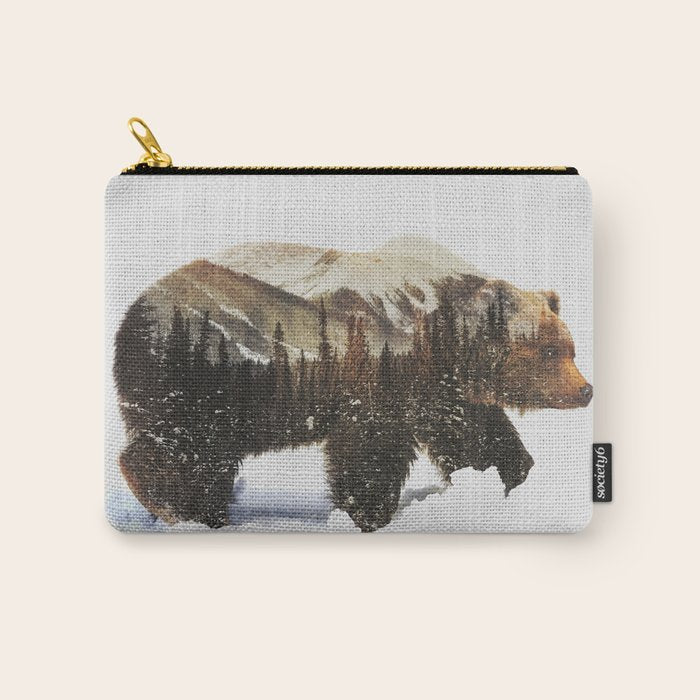 Arctic Grizzly Bear Carry All Pouch Gallery Image 1
