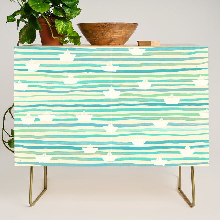 Whimsical Paper Boats Credenza Gallery Image 1