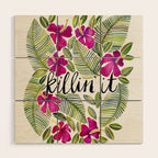 Killin' It - Tropical Pink Wood Wall Art Gallery Image 1