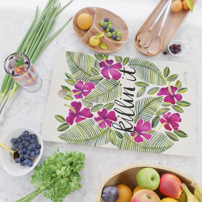 Killin' It - Tropical Pink Cutting Board Gallery Image 2