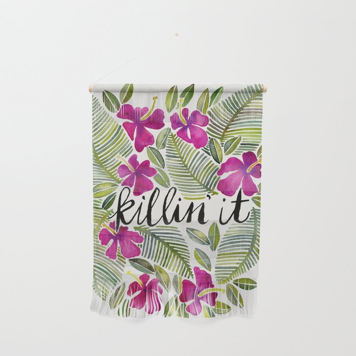 Killin' It - Tropical Pink Wall Hanging Gallery Image 1