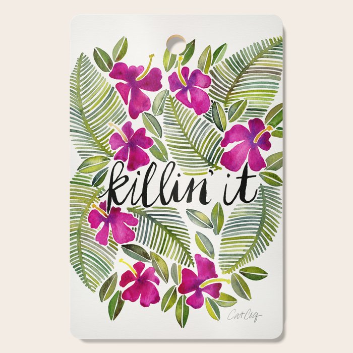 Killin' It - Tropical Pink Cutting Board Gallery Image 1