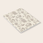 Chonky Cats Toile de Jouy Notebook Gallery Image 3