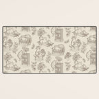 Chonky Cats Toile de Jouy Desk Mat Gallery Image 3
