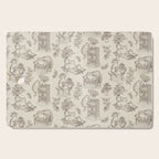 Chonky Cats Toile de Jouy Cutting Board Gallery Image 1