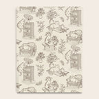 Chonky Cats Toile de Jouy Notebook Gallery Image 4