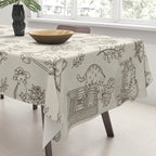 Chonky Cats Toile de Jouy Tablecloth Gallery Image 3