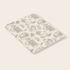 Chonky Cats Toile de Jouy Notebook Gallery Image 2