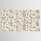 Chonky Cats Toile de Jouy Tablecloth Gallery Image 2