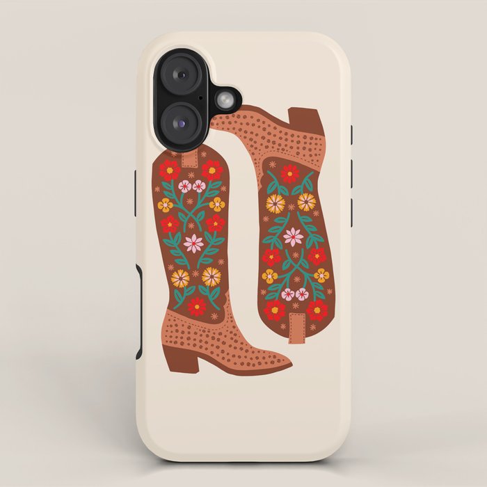 Cowgirl Boots - Bright Multicolor iPhone Case Gallery Image 1