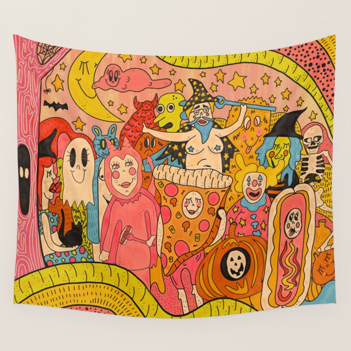 The Costume Contest Wall Tapestry Gallery Image 1