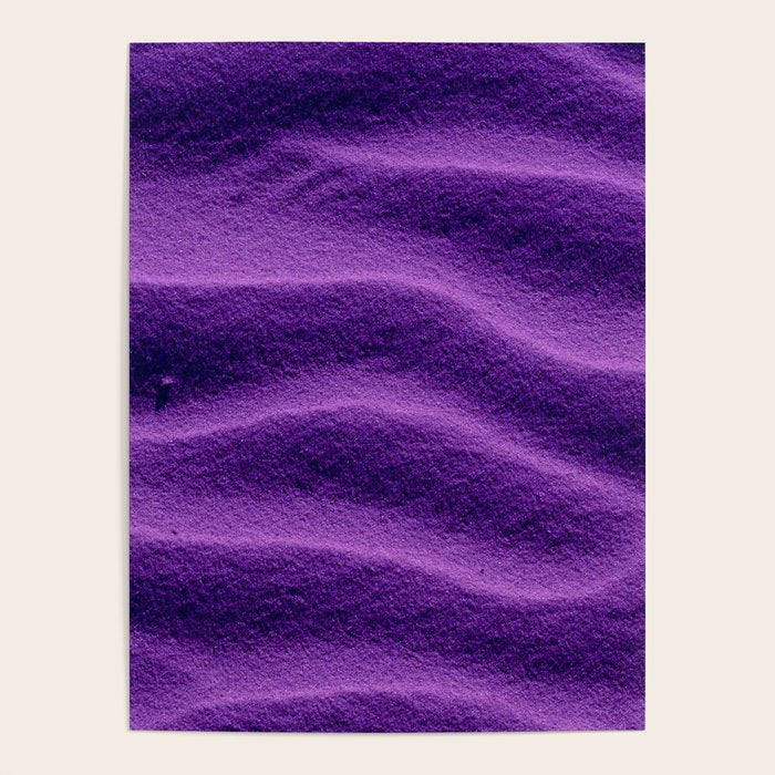 Sand Ripples - Purple Poster Gallery Image 1