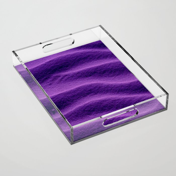 Sand Ripples - Purple Acrylic Tray Gallery Image 1