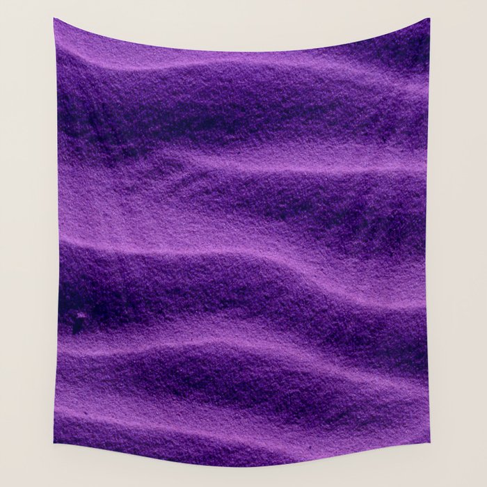 Sand Ripples - Purple Wall Tapestry