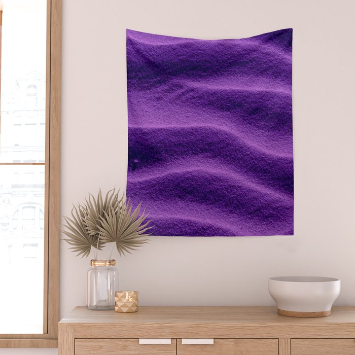 Sand Ripples - Purple Wall Tapestry Gallery Image 2
