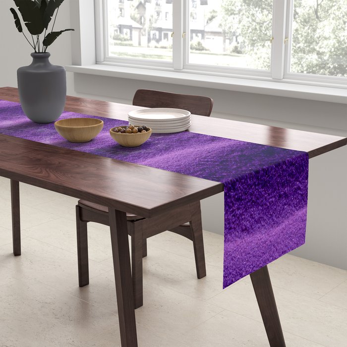 Sand Ripples - Purple Table Runner Gallery Image 2