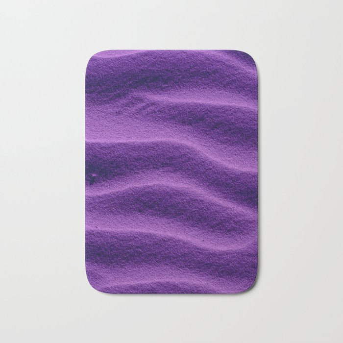 Sand Ripples - Purple Bath Mat Gallery Image 1