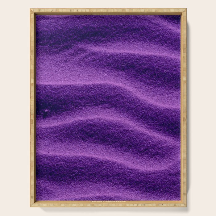 Sand Ripples - Purple Serving Tray Gallery Image 1