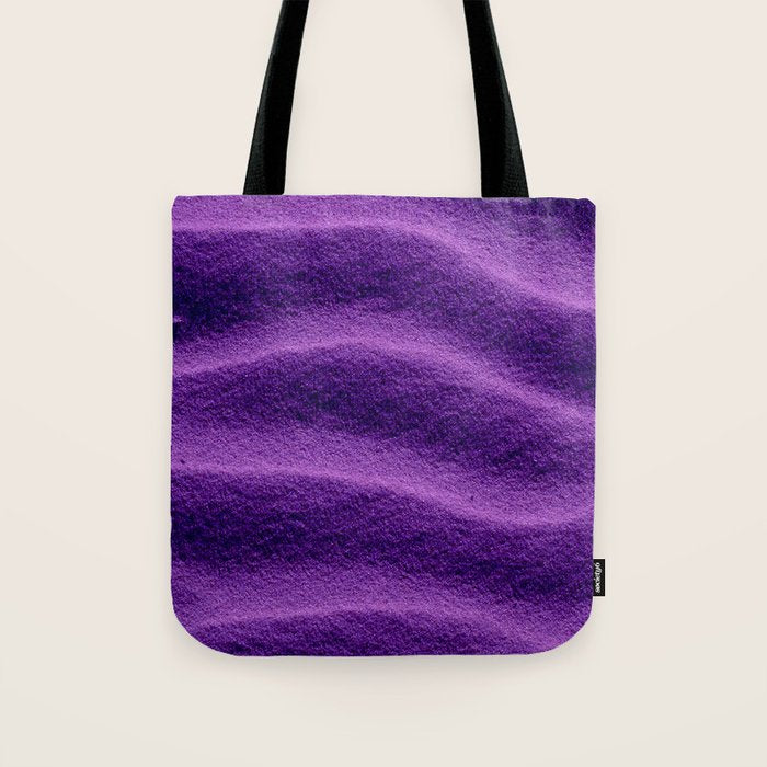 Sand Ripples - Purple Tote Bag Gallery Image 1