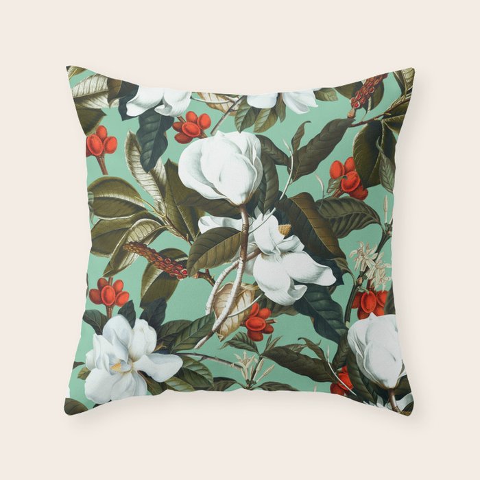 Summer Garden VI Throw Pillow Gallery Image 1