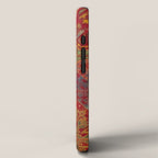 Bohemian Medallion VI // 15th Century Old Distressed Red Green Blue Coloful Ornate Rug Pattern iPhone Case Gallery Image 2