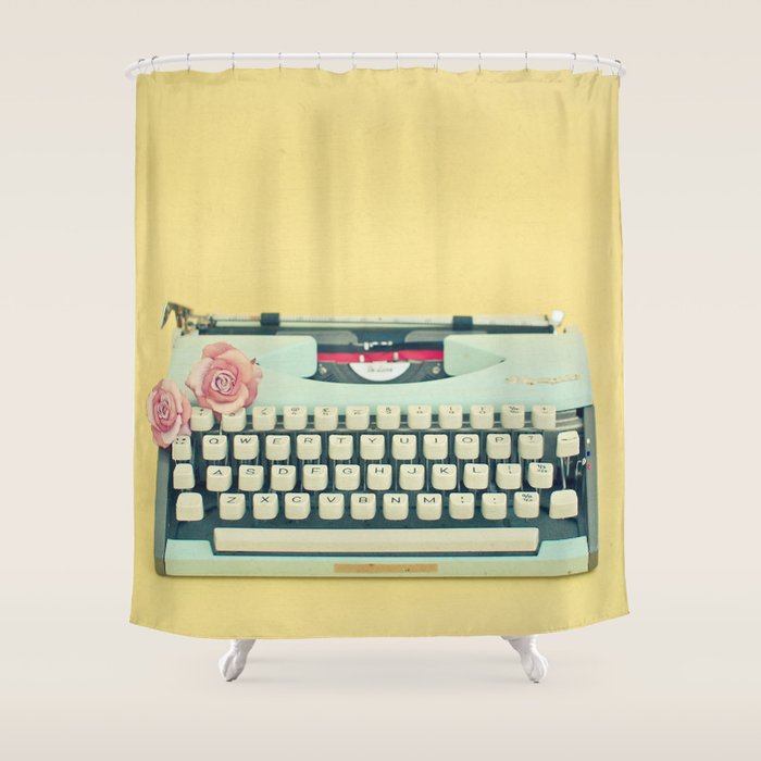 The Typewriter Shower Curtain Gallery Image 1
