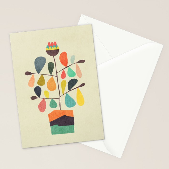 Potted Plant 4 Stationery Card Gallery Image 2